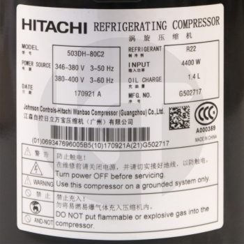 Компрессор для кондиционера Hitachi 503DH-80C2