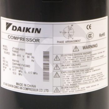 Компрессор для кондиционера Daikin 1585465 JT160G-P8Y1 (3,75 KW) Daikin JT160G-P8Y1 (code 1585465  0010759923)