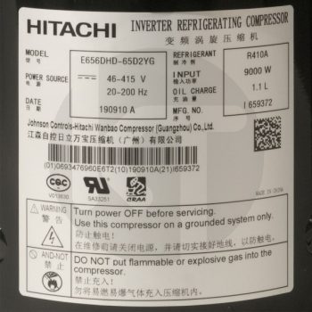 Спиральный компрессор Hitachi E656DHD-65D2YG