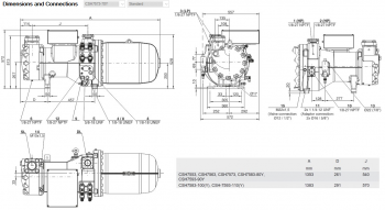 Полугерметичный компрессор Bitzer CSH7573-70Y