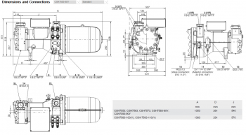 Полугерметичный компрессор Bitzer CSH7583-80Y