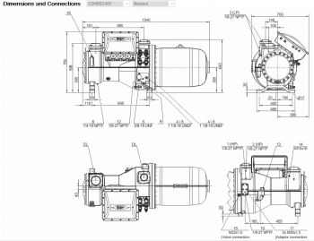 Полугерметичный компрессор Bitzer CSH8553-80Y