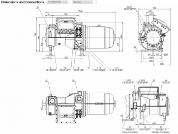 Полугерметичный компрессор Bitzer CSH8563-90Y