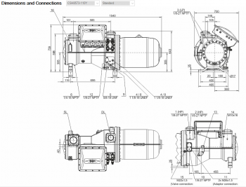 Полугерметичный компрессор Bitzer CSH8573-110Y