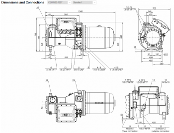 Полугерметичный компрессор Bitzer CSH8583-125Y