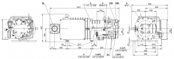 Полугерметичный компрессор Bitzer HSK7451-70