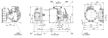 Полугерметичный компрессор Bitzer HSN5343-20