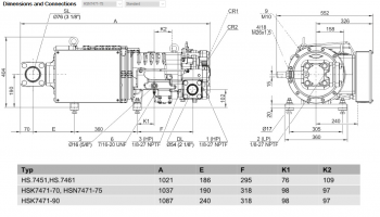 Полугерметичный компрессор Bitzer HSN7471-75